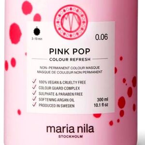 Maria Nila PINK POP COLOUR REFRESH Non Permanent COLOUR MASQUE 10.1 oz (0.06)